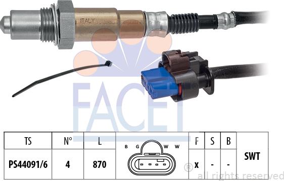 FACET 10.8511 - Sonda lambda www.autoricambit.com