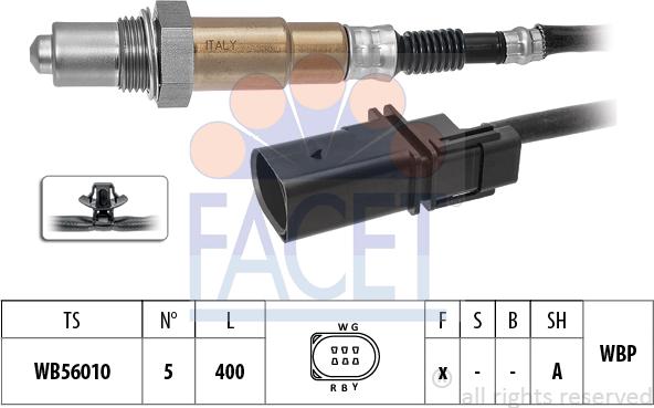 FACET 10.8589 - Sonda lambda www.autoricambit.com