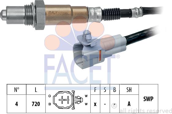 FACET 10.8526 - Sonda lambda www.autoricambit.com