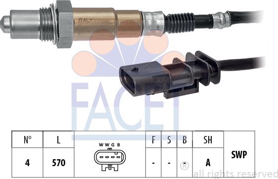 FACET 10.8528 - Sonda lambda www.autoricambit.com