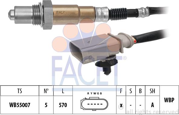 FACET 10.8574 - Sonda lambda www.autoricambit.com