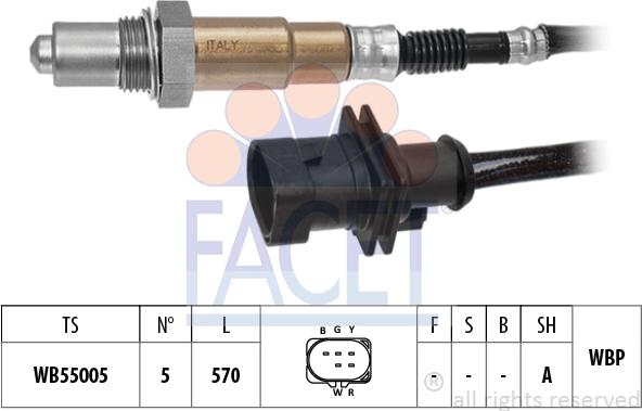 FACET 10.8573 - Sonda lambda www.autoricambit.com