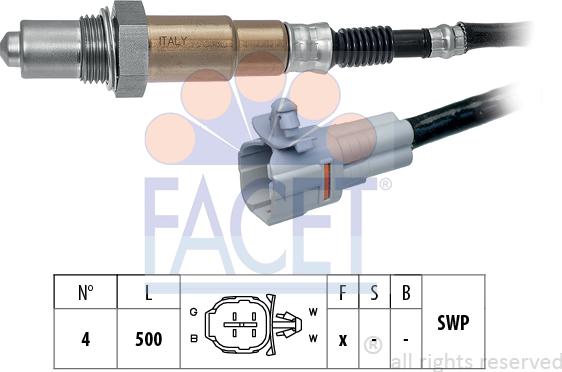 FACET 10.8090 - Sonda lambda www.autoricambit.com