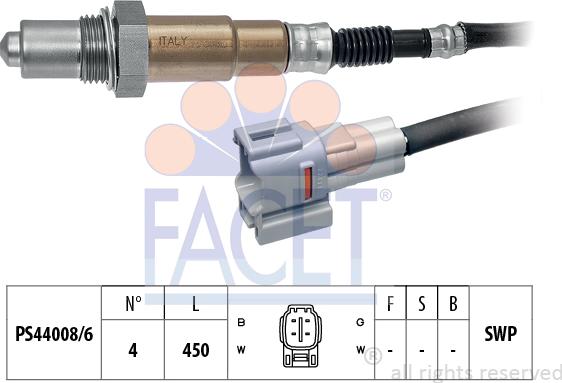 FACET 10.8092 - Sonda lambda www.autoricambit.com