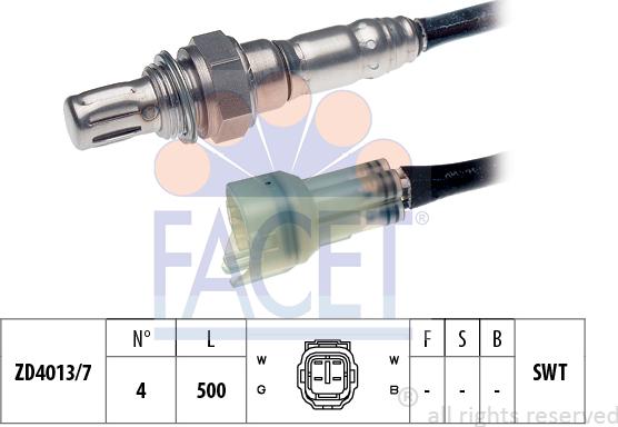 FACET 10.8037 - Sonda lambda www.autoricambit.com