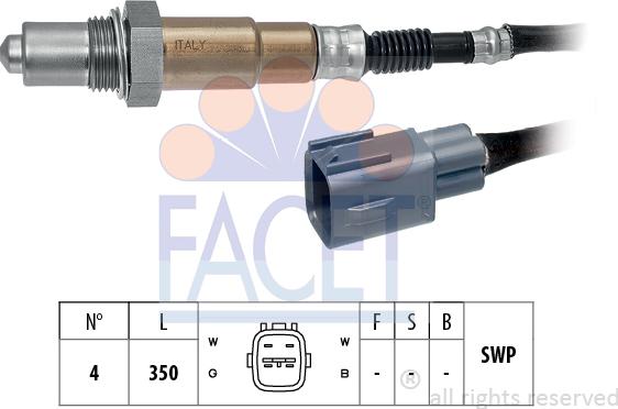 FACET 10.8197 - Sonda lambda www.autoricambit.com