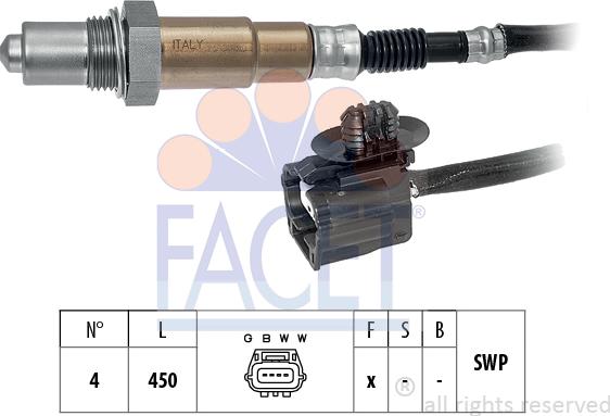 FACET 10.8117 - Sonda lambda www.autoricambit.com