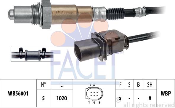 FACET 10.8392 - Sonda lambda www.autoricambit.com