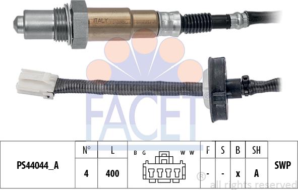 FACET 10.8341 - Sonda lambda www.autoricambit.com