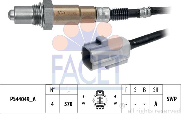 FACET 10.8355 - Sonda lambda www.autoricambit.com