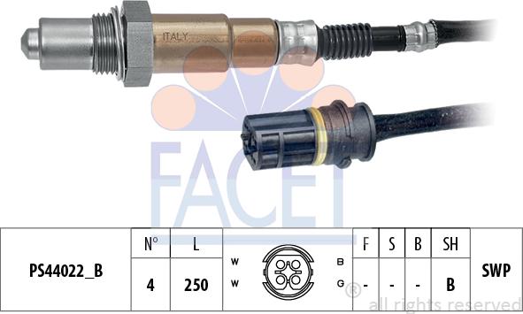 FACET 10.8352 - Sonda lambda www.autoricambit.com