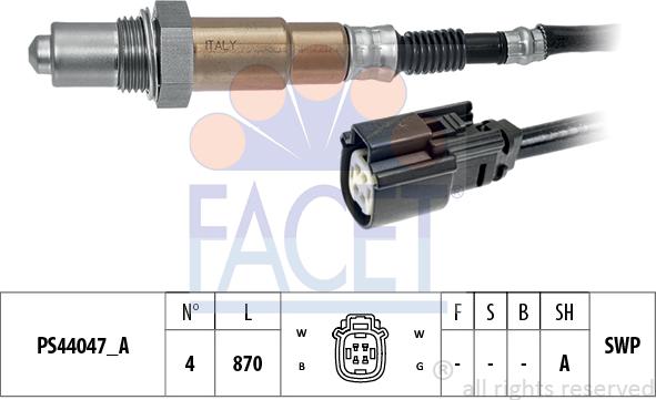 FACET 10.8365 - Sonda lambda www.autoricambit.com