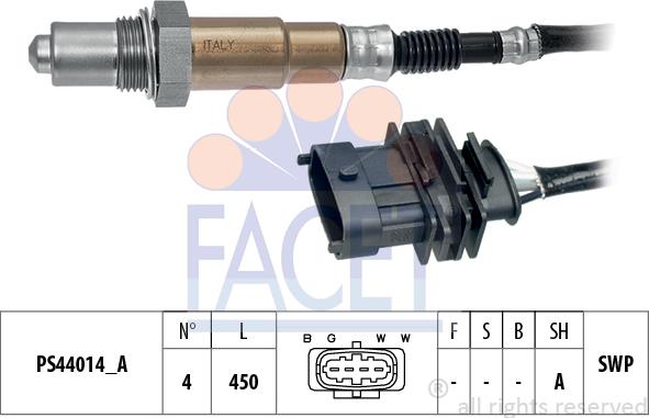 FACET 10.8362 - Sonda lambda www.autoricambit.com