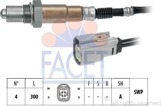 FACET 10.8367 - Sonda lambda www.autoricambit.com