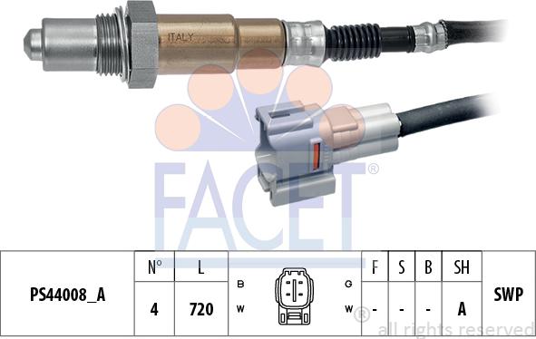 FACET 10.8317 - Sonda lambda www.autoricambit.com