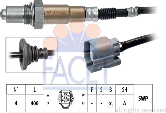 FACET 10.8320 - Sonda lambda www.autoricambit.com