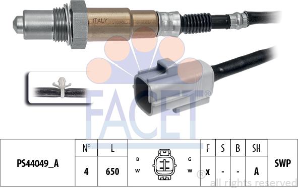 FACET 10.8373 - Sonda lambda www.autoricambit.com