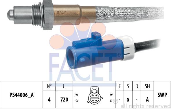 FACET 10.8298 - Sonda lambda www.autoricambit.com