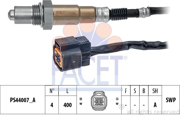 FACET 10.8292 - Sonda lambda www.autoricambit.com