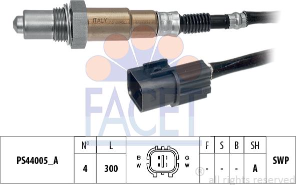 FACET 10.8255 - Sonda lambda www.autoricambit.com