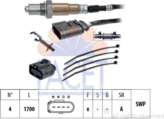 FACET 10.8251 - Sonda lambda www.autoricambit.com