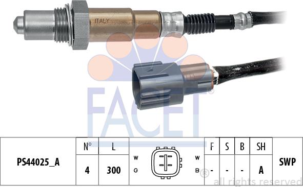 FACET 10.8269 - Sonda lambda www.autoricambit.com