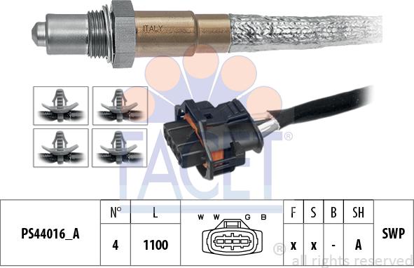 FACET 10.8268 - Sonda lambda www.autoricambit.com