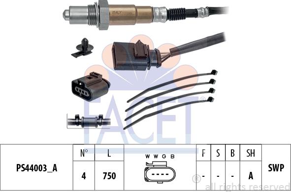 FACET 10.8204 - Sonda lambda www.autoricambit.com