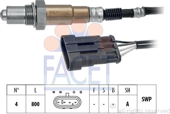 FACET 10.8239 - Sonda lambda www.autoricambit.com