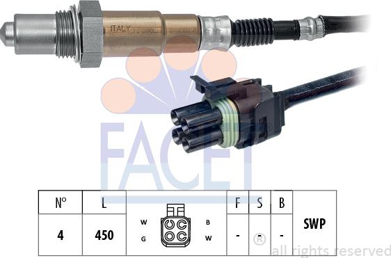 FACET 10.8232 - Sonda lambda www.autoricambit.com