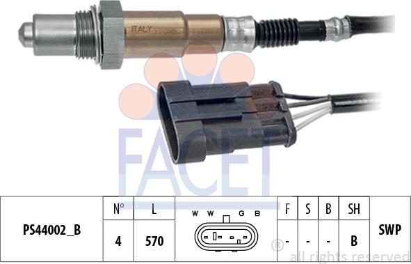 FACET 10.8237 - Sonda lambda www.autoricambit.com