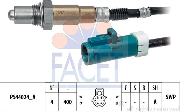 FACET 10.8273 - Sonda lambda www.autoricambit.com