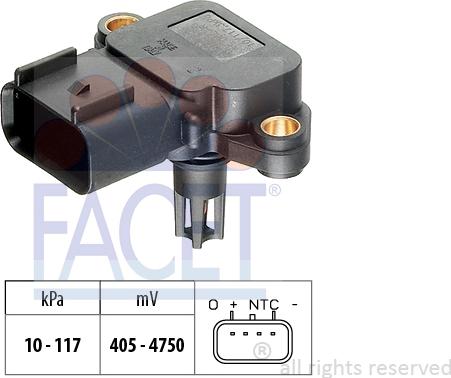 FACET 10.3077 - Sensore pressione aria, Aggiustaggio altimetrico www.autoricambit.com