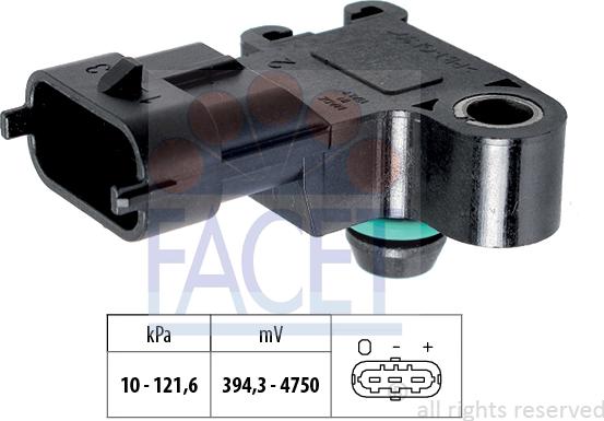 FACET 10.3195 - Sensore pressione aria, Aggiustaggio altimetrico www.autoricambit.com