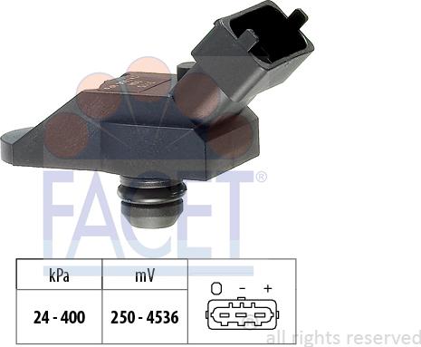 FACET 10.3115 - Sensore pressione aria, Aggiustaggio altimetrico www.autoricambit.com