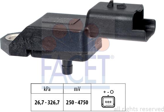 FACET 10.3134 - Sensore pressione aria, Aggiustaggio altimetrico www.autoricambit.com