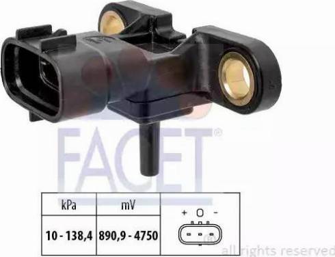 FACET 10.3217 - Sensore, Pressione gas scarico www.autoricambit.com