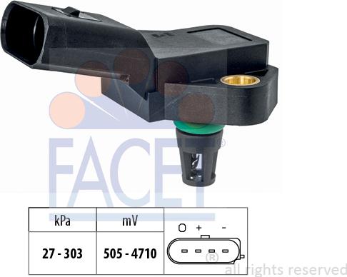 FACET 10.3228 - Sensore pressione aria, Aggiustaggio altimetrico www.autoricambit.com