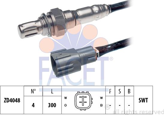 FACET 10.7961 - Sonda lambda www.autoricambit.com