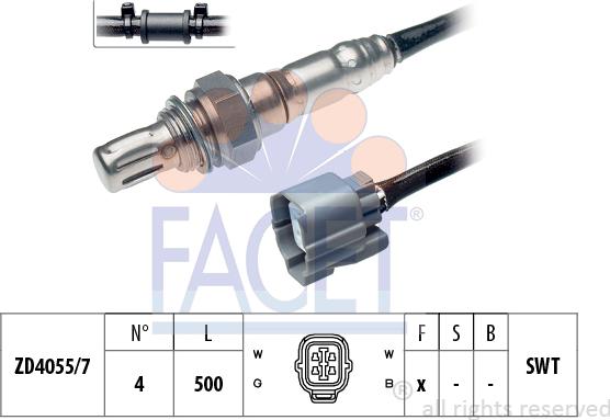 FACET 10.7496 - Sonda lambda www.autoricambit.com