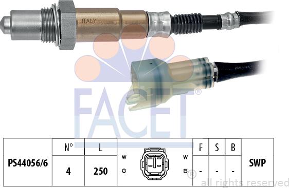 FACET 10.7482 - Sonda lambda www.autoricambit.com