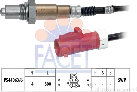 FACET 10.7609 - Sonda lambda www.autoricambit.com