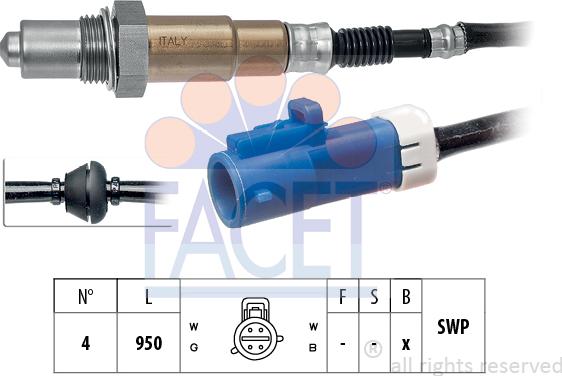 FACET 10.7680 - Sonda lambda www.autoricambit.com