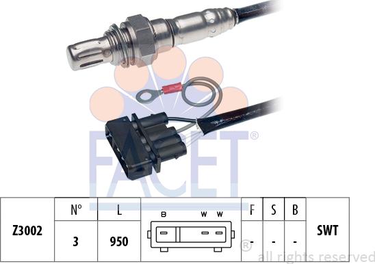 FACET 10.7044 - Sonda lambda www.autoricambit.com