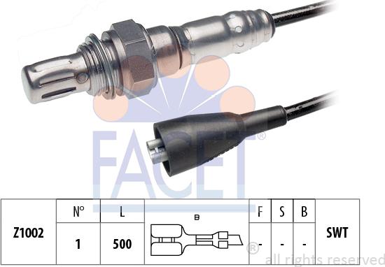 FACET 10.7047 - Sonda lambda www.autoricambit.com