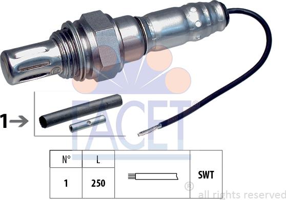 FACET 10.7001 - Sonda lambda www.autoricambit.com