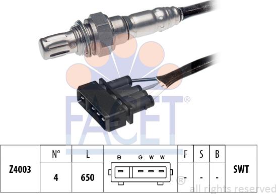 FACET 10.7033 - Sonda lambda www.autoricambit.com