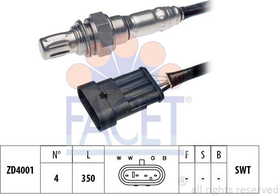 FACET 10.7075 - Sonda lambda www.autoricambit.com