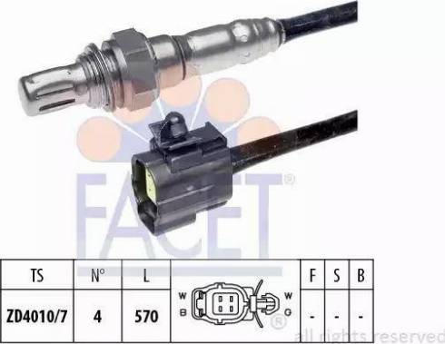 FACET 10.7105 - Sonda lambda www.autoricambit.com