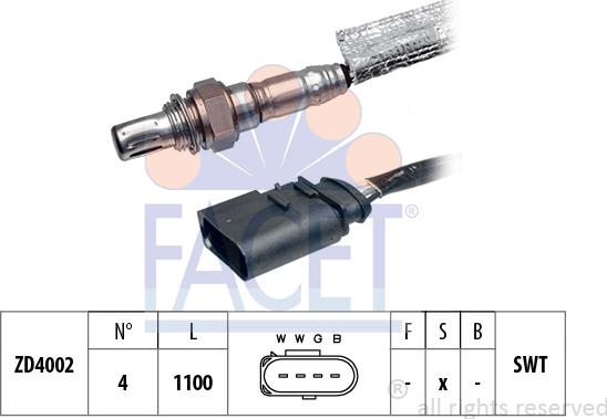 FACET 10.7170 - Sonda lambda www.autoricambit.com